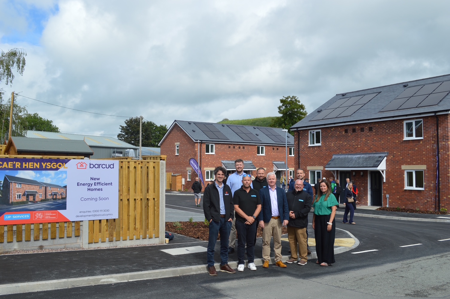 Barcud complete £2.5m development of 10 energy efficient new homes in Llanidloes